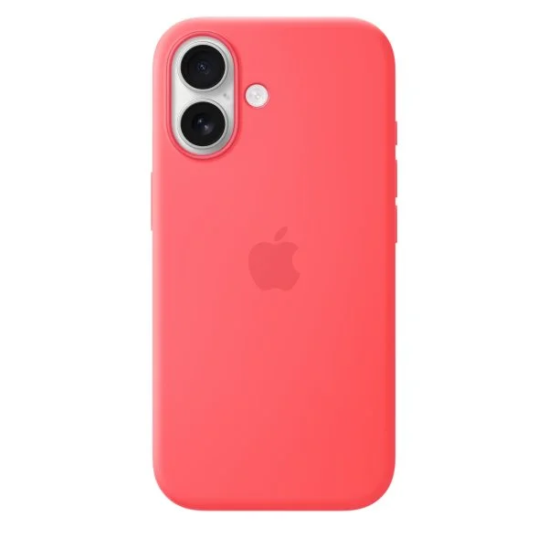 iPhone 17 Silicone Case with MagSafe – Bright Guava