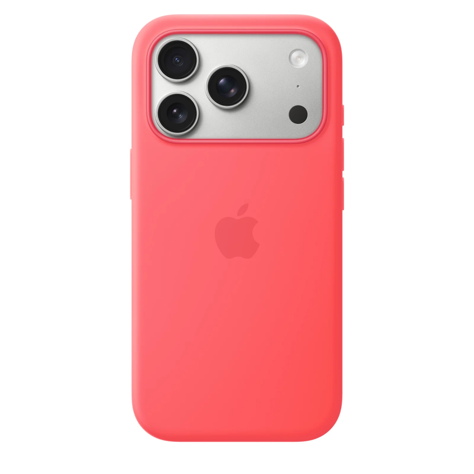 iPhone 17 Pro Silicone Case with MagSafe – Bright Guava