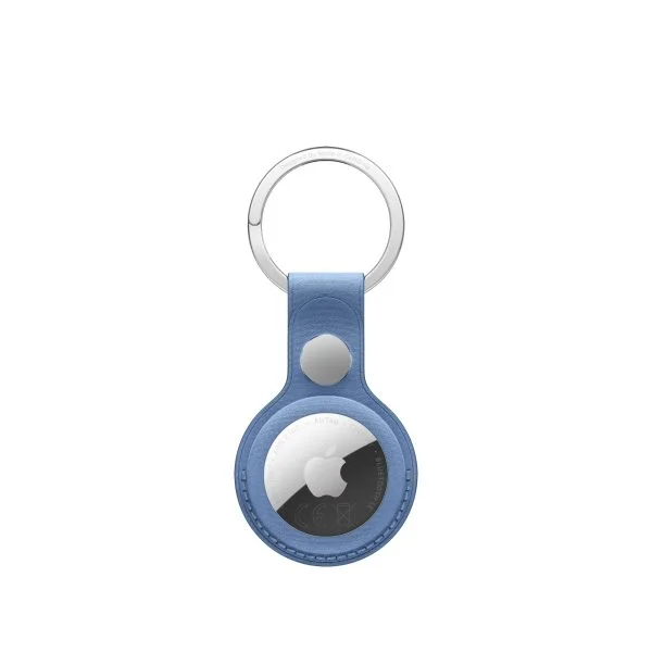 AirTag FineWoven Key Ring – Wildflower Blue