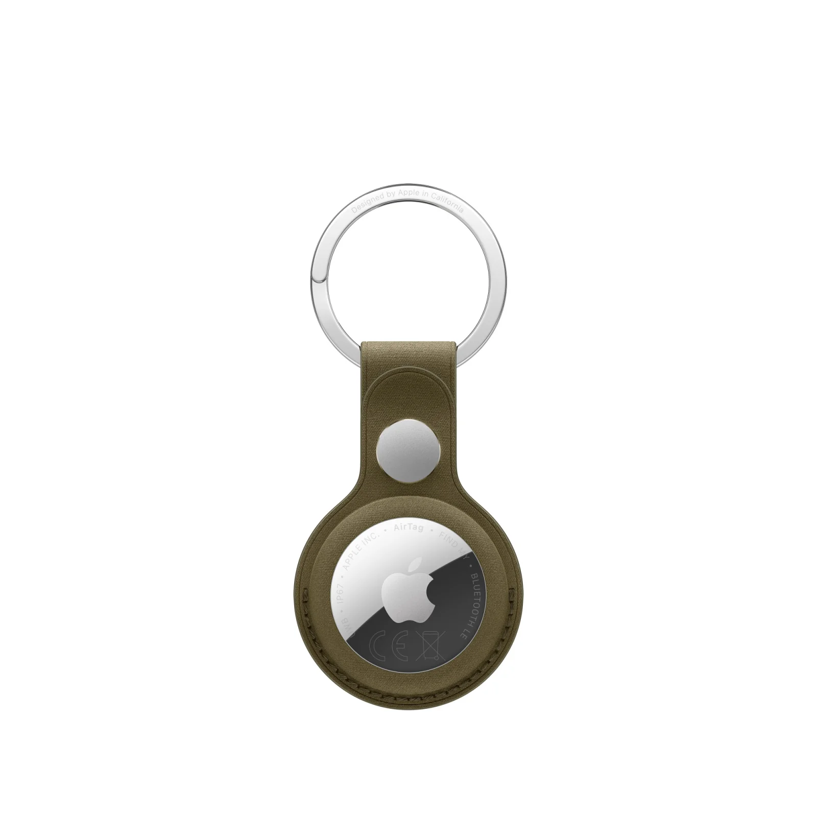 AirTag FineWoven Key Ring – Dark Olive