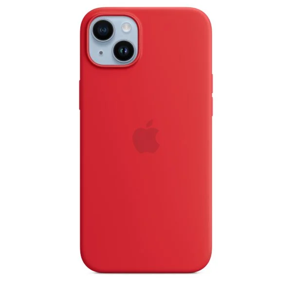iPhone 14 Plus Silicone Case with MagSafe – (PRODUCT)RED