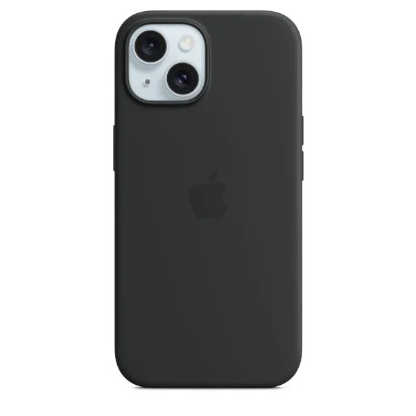 iPhone 15 Silicone Case with MagSafe – Black