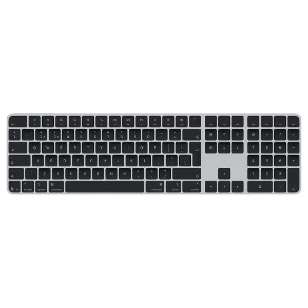Magic Keyboard with Touch ID and Numeric Keypad for Mac models with Apple silicon (USB‑C) - British English - Black Keys