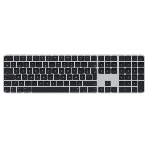 Magic Keyboard with Touch ID and Numeric Keypad for Mac models with Apple silicon (USB‑C) - French - Black Keys