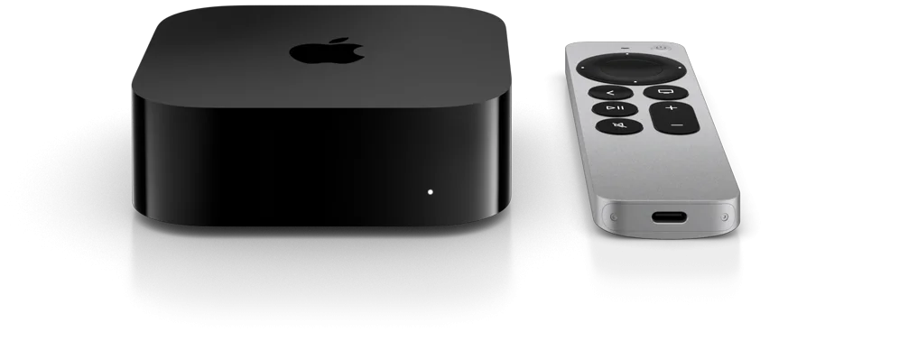 apple tv remote product photograph