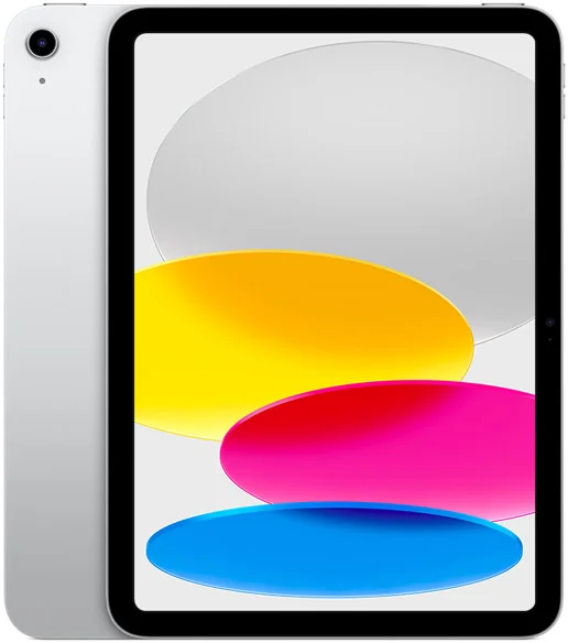colour ipad 10th gen silver product photograph