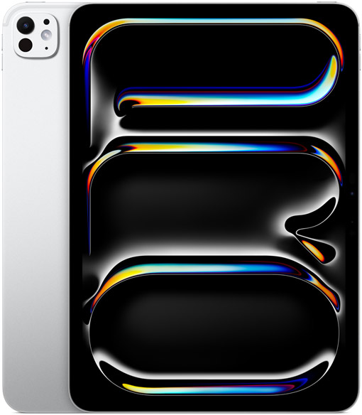 colour ipad pro 11 m4 silver product photograph