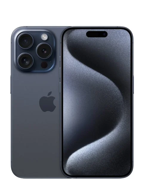 colour iphone15 pro blue titanium product photograph