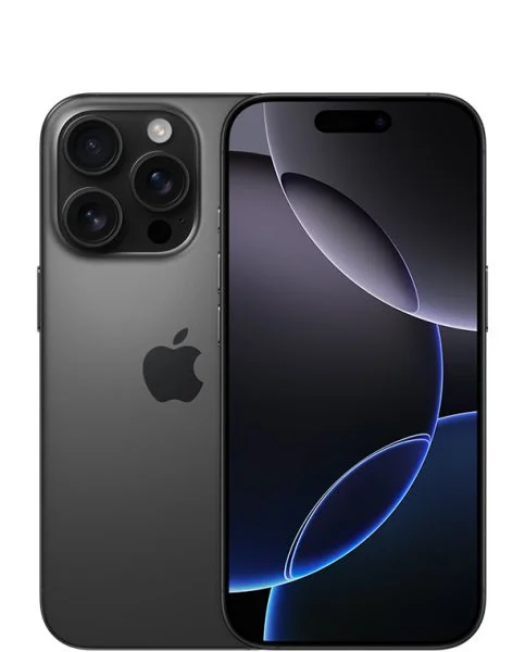 colour iphone16 pro black titanium product photograph