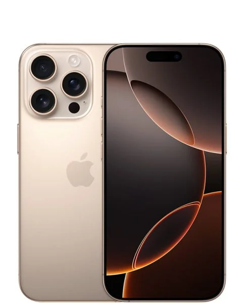 colour iphone16 pro desert titanium product photograph