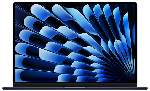 colour macbook air m5 15 midnight product photograph