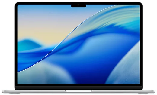colour macbook air mx silver product photograph