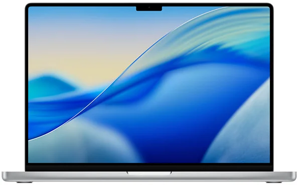 colour macbook pro 16 silver product photograph