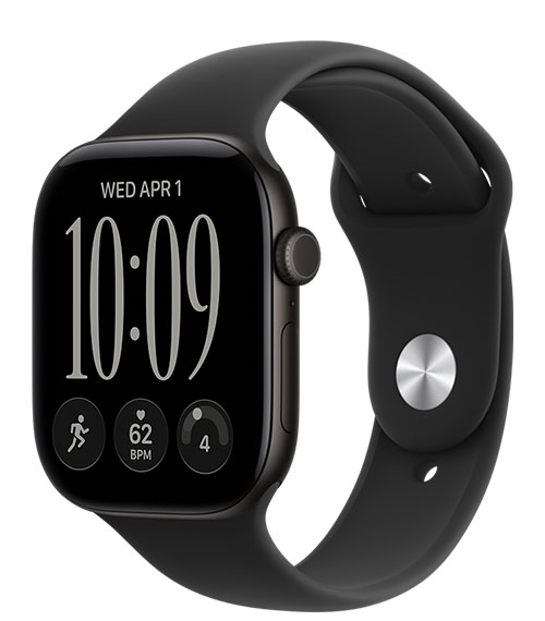 colour watch series 12 aluminum black product photograph