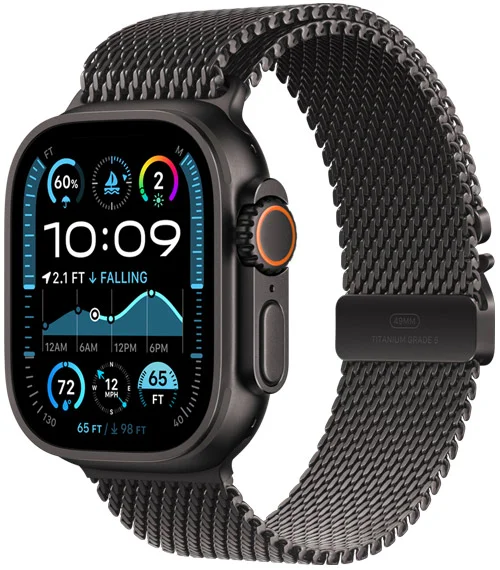 colour watch ultra 2 titanium black product photograph